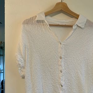 Crinkle top blouse